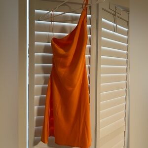 Emory park one shoulder low back mini dress size small NWT